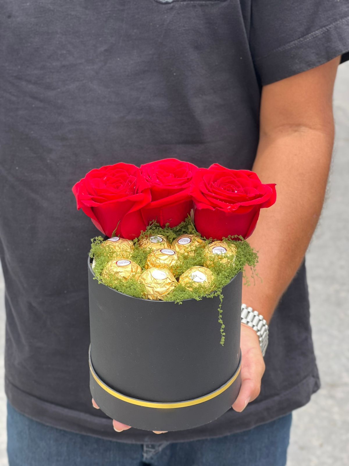 Box Luxo - 03 Rosas e Ferrero