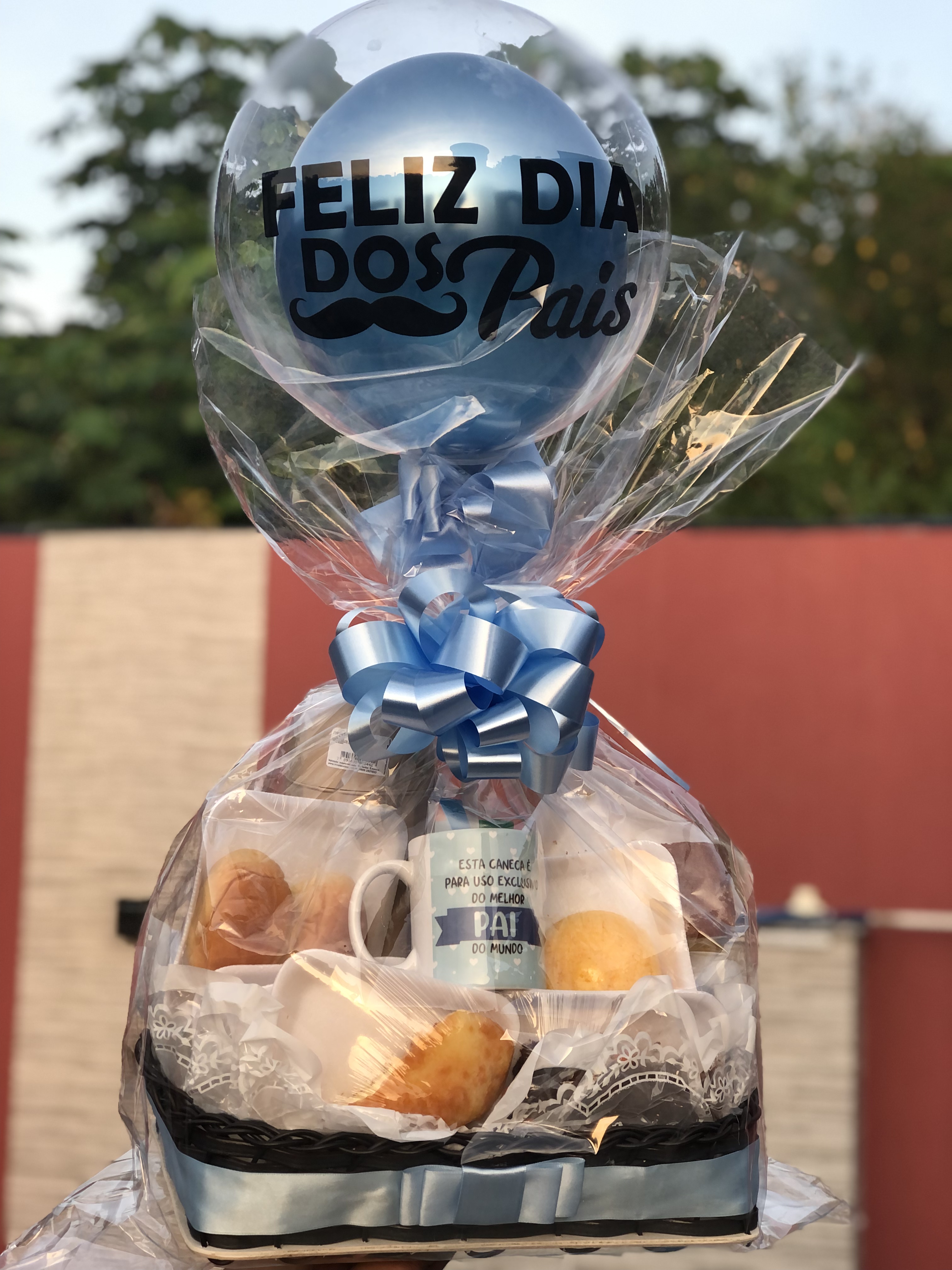 Cesta com Balão Dia dos Pais