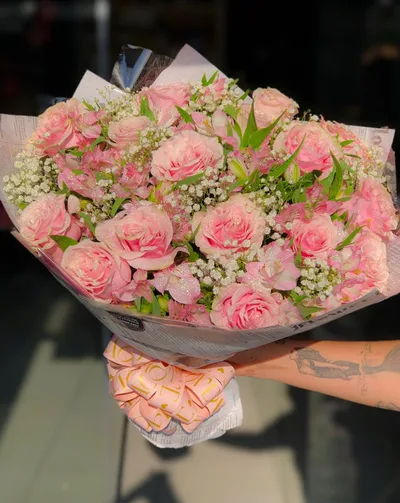 Buquê Inesquecível Rosa Bebê