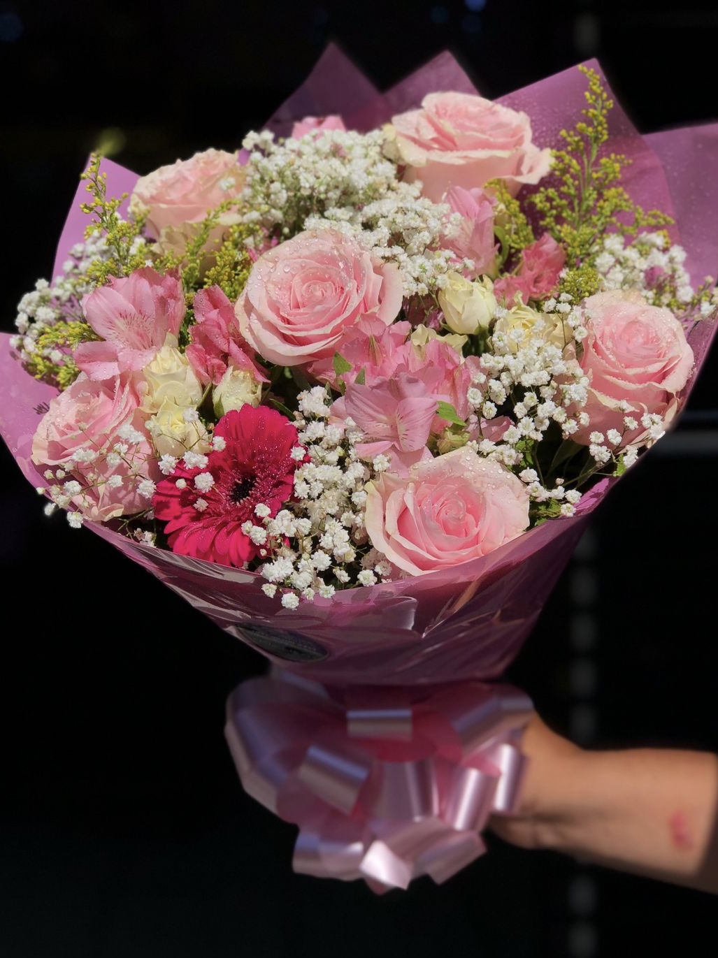 Buquê Comemoraçoes Rosa Bebê