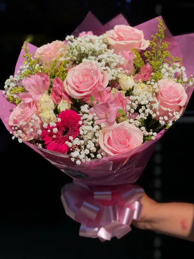 Buquê Comemoraçoes Rosa Bebê