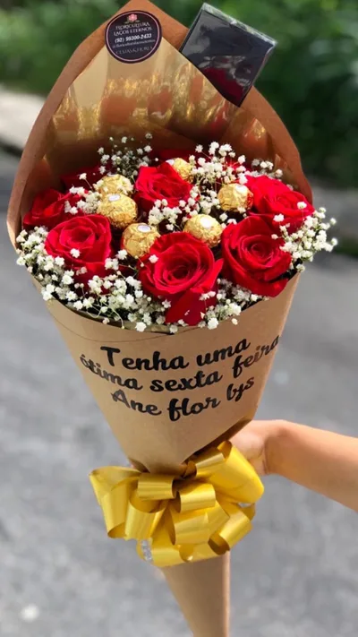 Buquê Luxo com Ferrero Rocher