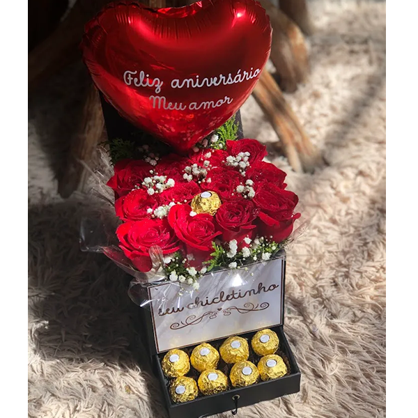 Box Luxo com Ferrero Rocher