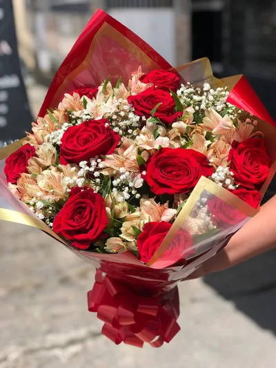 Buquê 10 Rosas