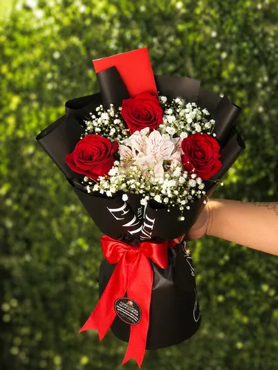 Ramalhete Premium - 03 Rosas