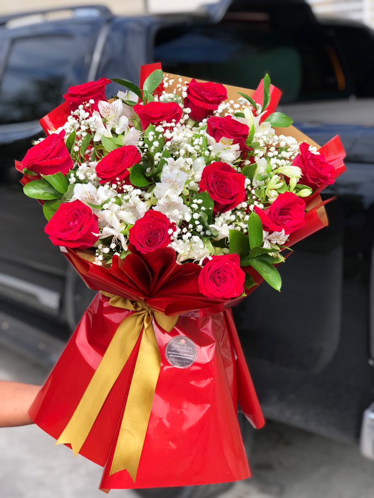 Buquê 12 Rosas Premium