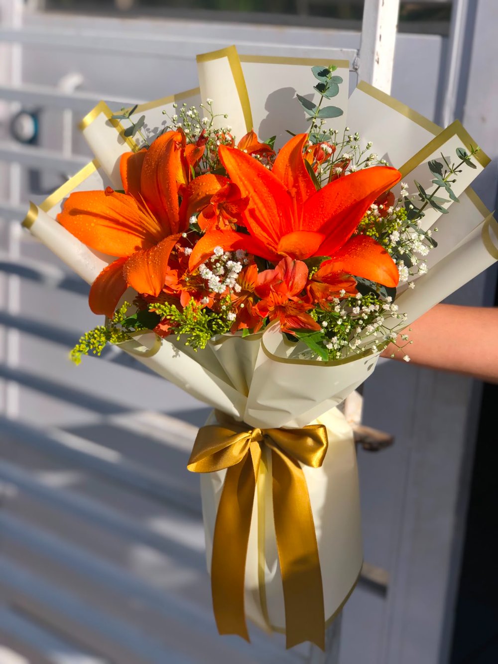 Buquê Golden Lily Laranja
