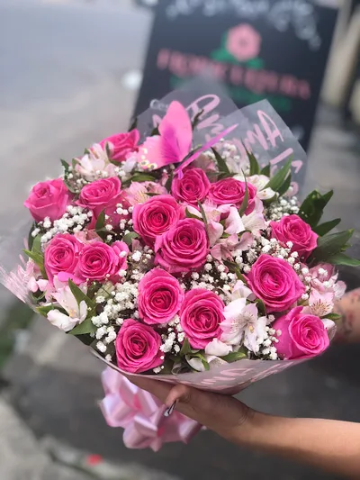 Buquê Inesquecível Rosa Pink